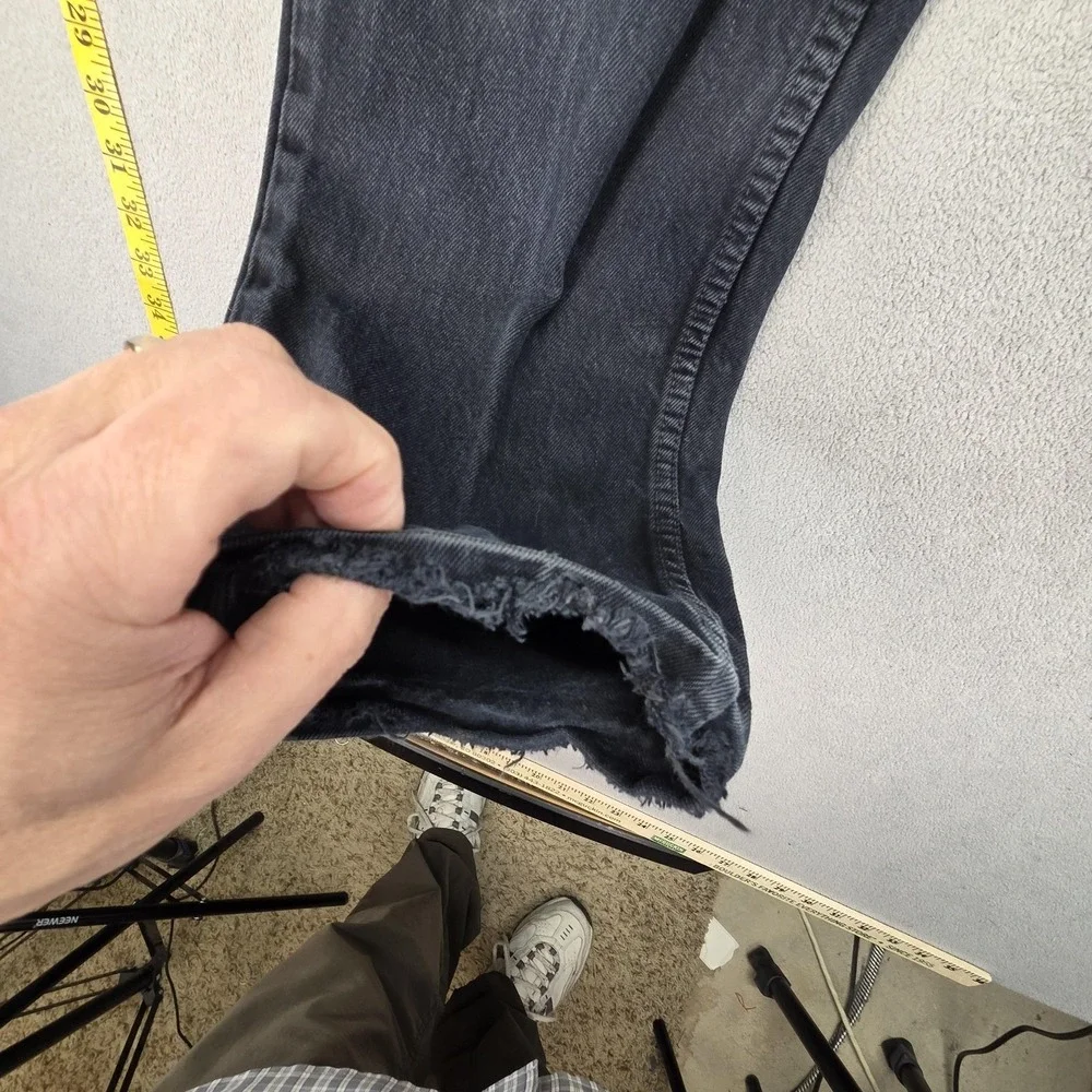 Vintage Levis 501 Jeans Mens‎ Charcoal Straight Button Fly USA 90s Fits 30x30